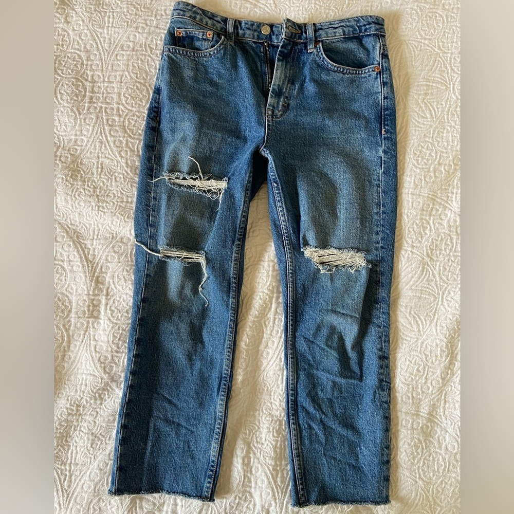 Top shop distressed jeans